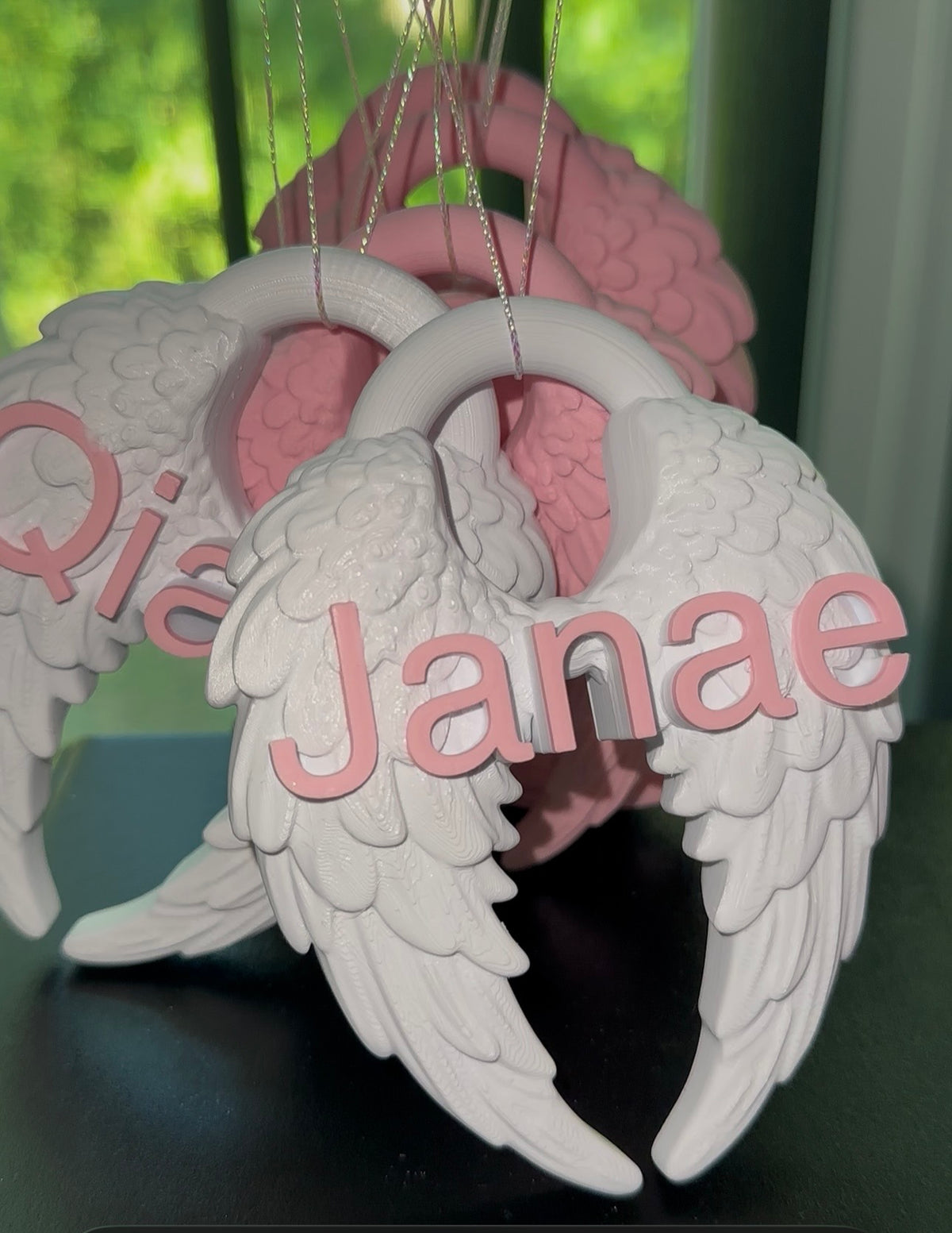 Memorial wings Christmas Ornaments