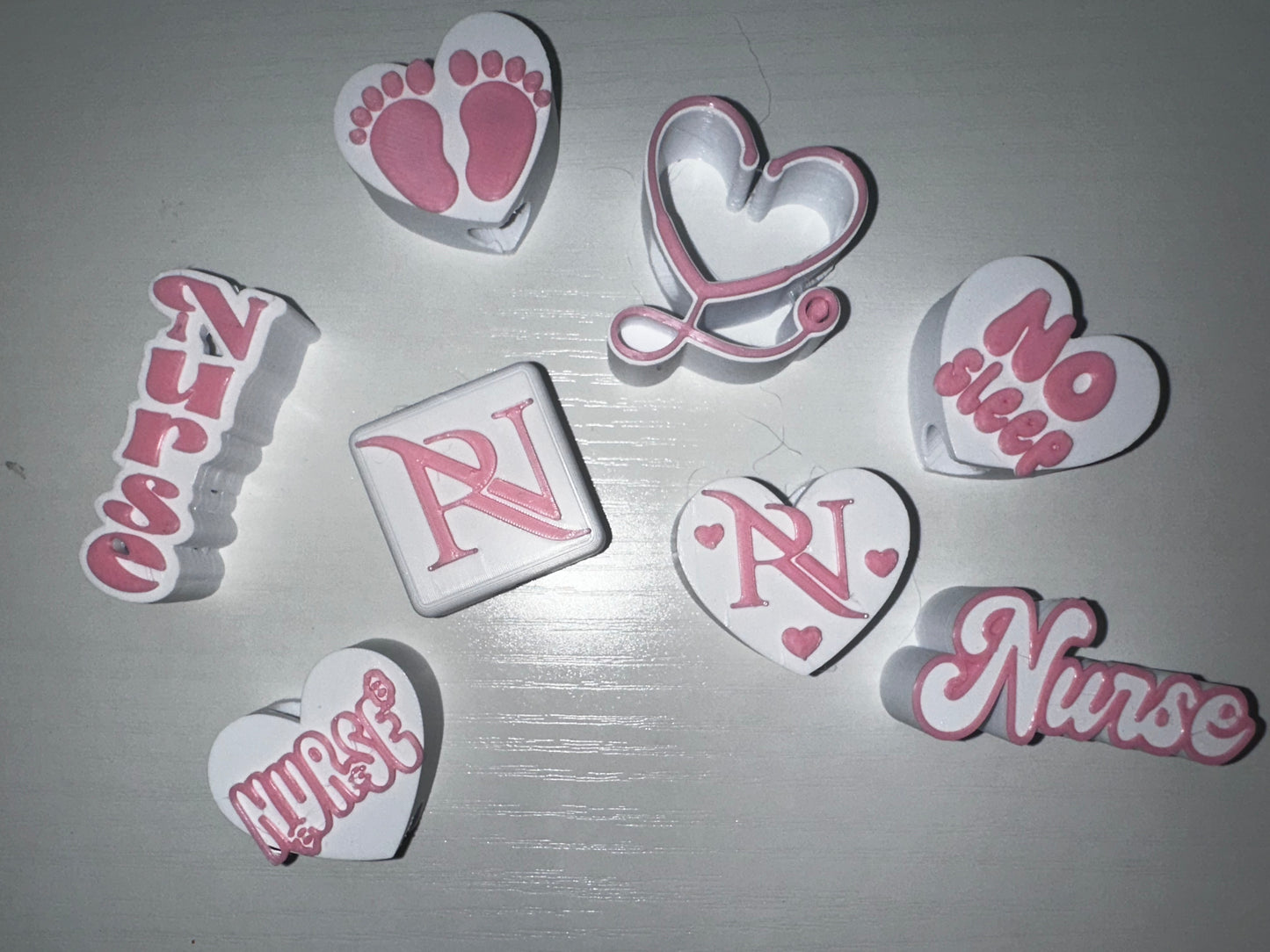 Nurse Tumbler Straw topper set