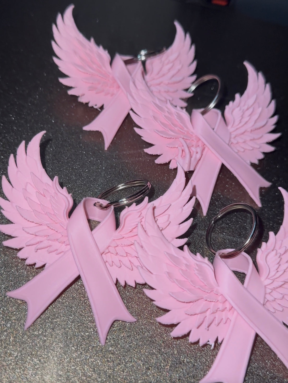 Angel Cancer Awareness keychains