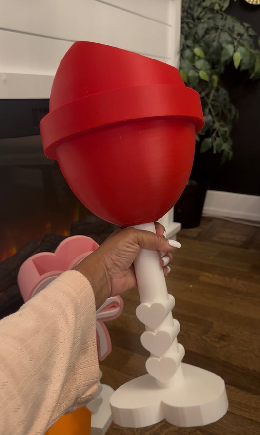 Red Lollipop Valentine and Easter basket