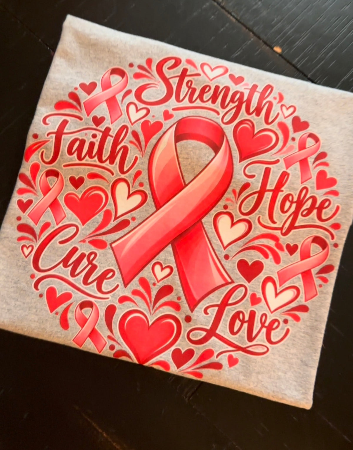 Strength, Faith, Hope, Care Tee