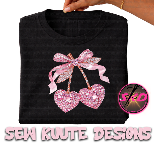 Diamond heart DTF Transfer