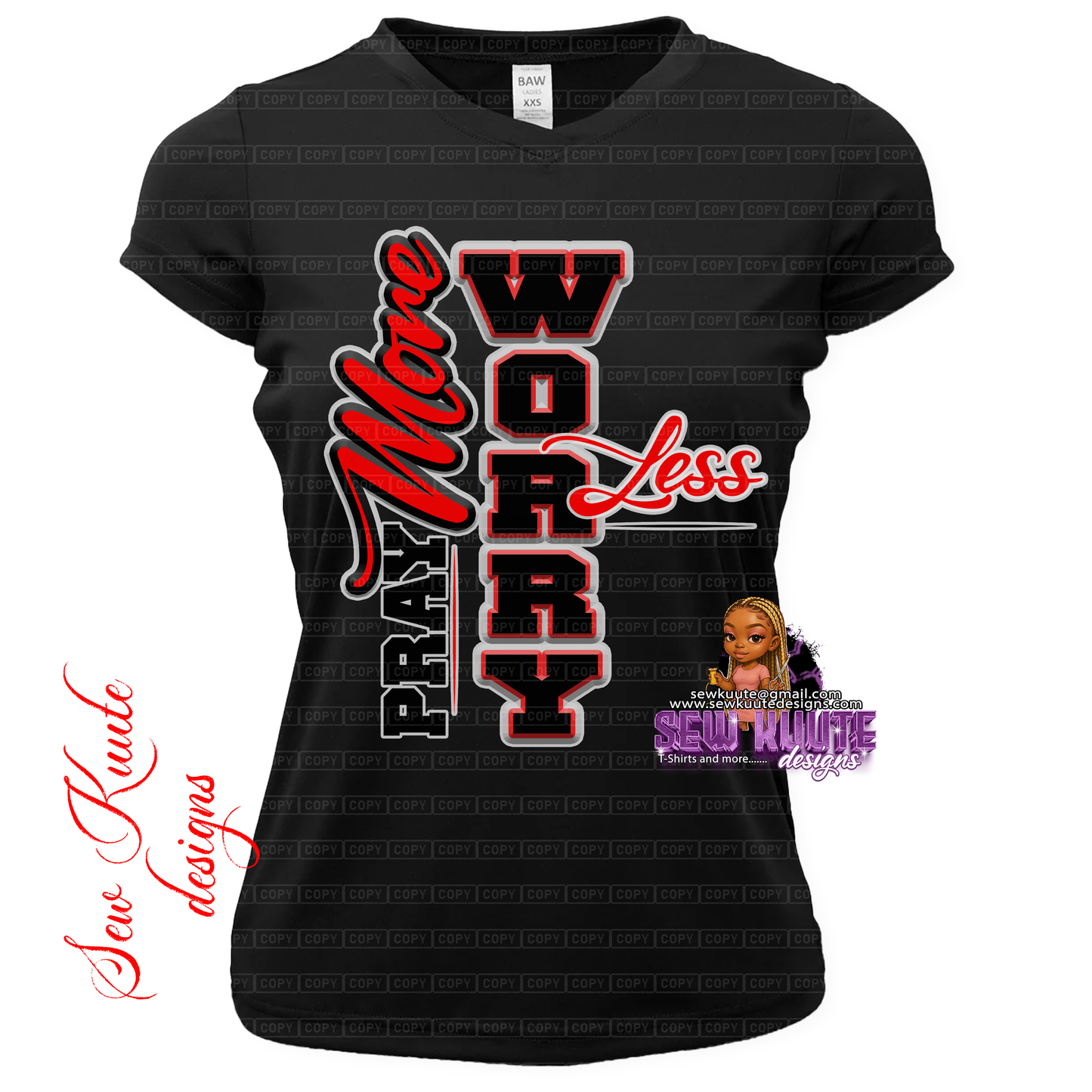 Pray More, Worry Less Tee